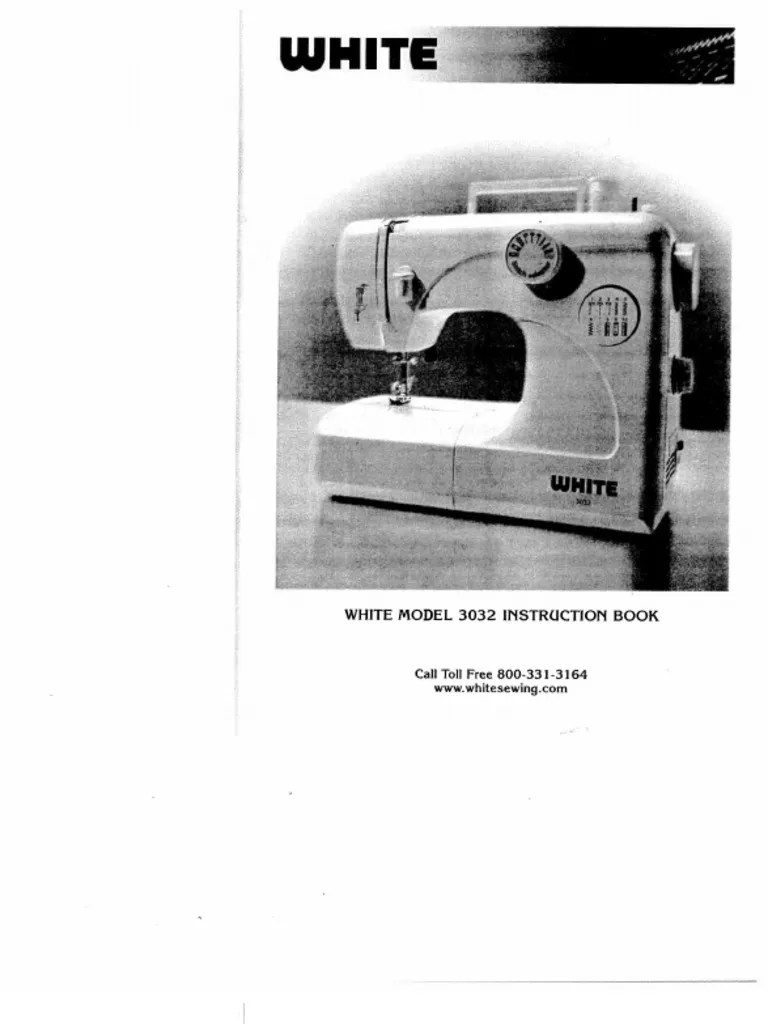 White Sewing Machine Manual | PDF | Sewing Machine | Machines