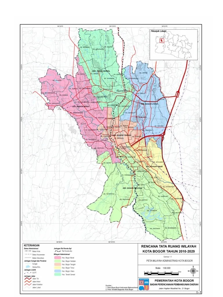 Peta RTRW Kota Bogor | PDF