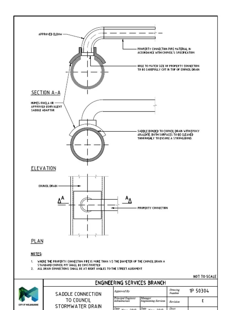 Drawing 50304e Saddle Connection Council Stormwater PDF