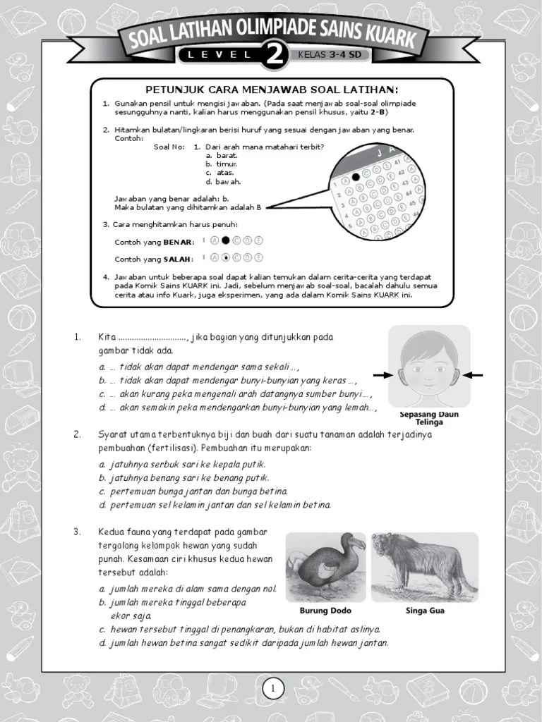 Download Soal Olimpiade Ipa Sd Level 2