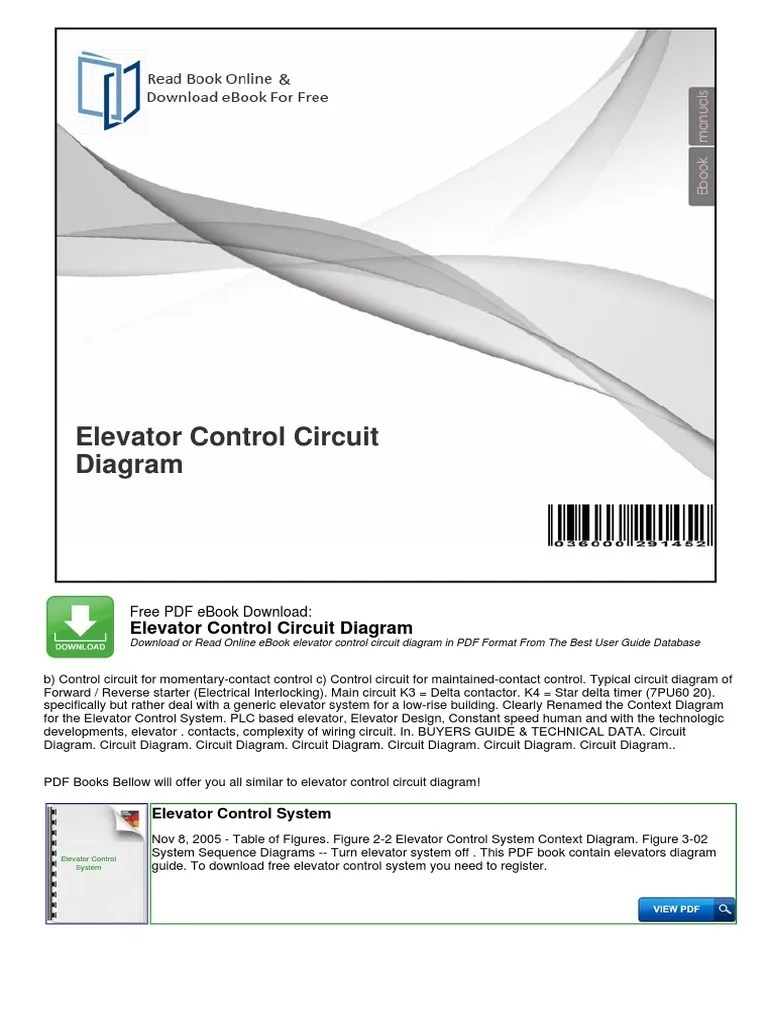 Elevator Control Circuit Diagram PDF Electronic Circuits