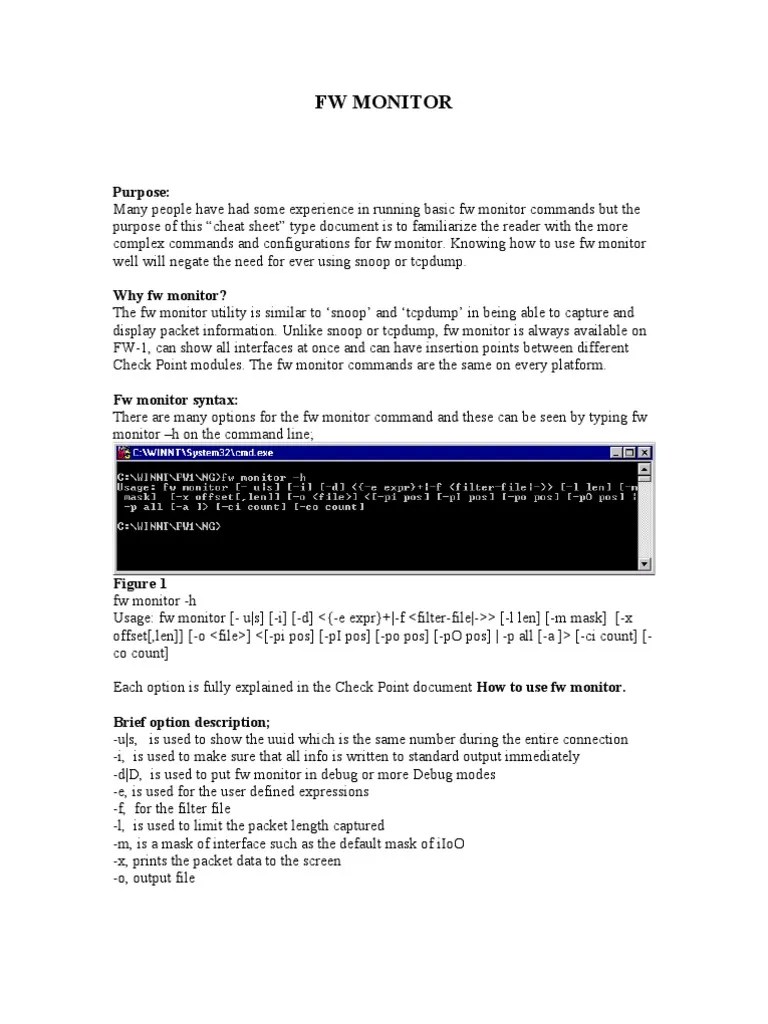 FW Monitor Expert PDF Transmission Control Protocol