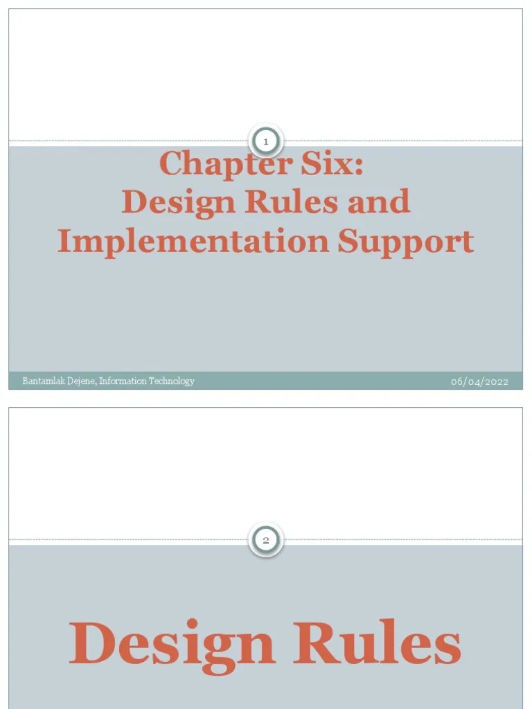 HCI Ch6 Design Rules and Implementation Support PDF
