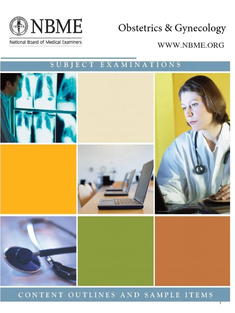 NBME Shelf Exam Sample Questions OB GYN PDF Vagina Gynaecology