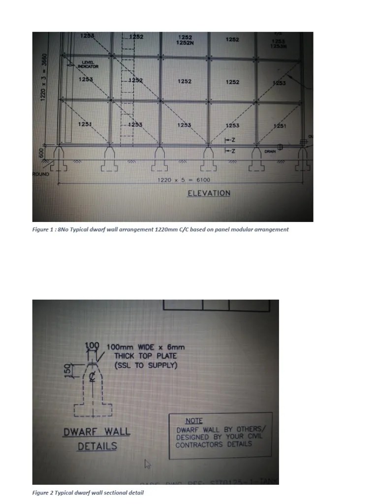 Typical Dwarf Wall Arrangement and Sectional Details PDF