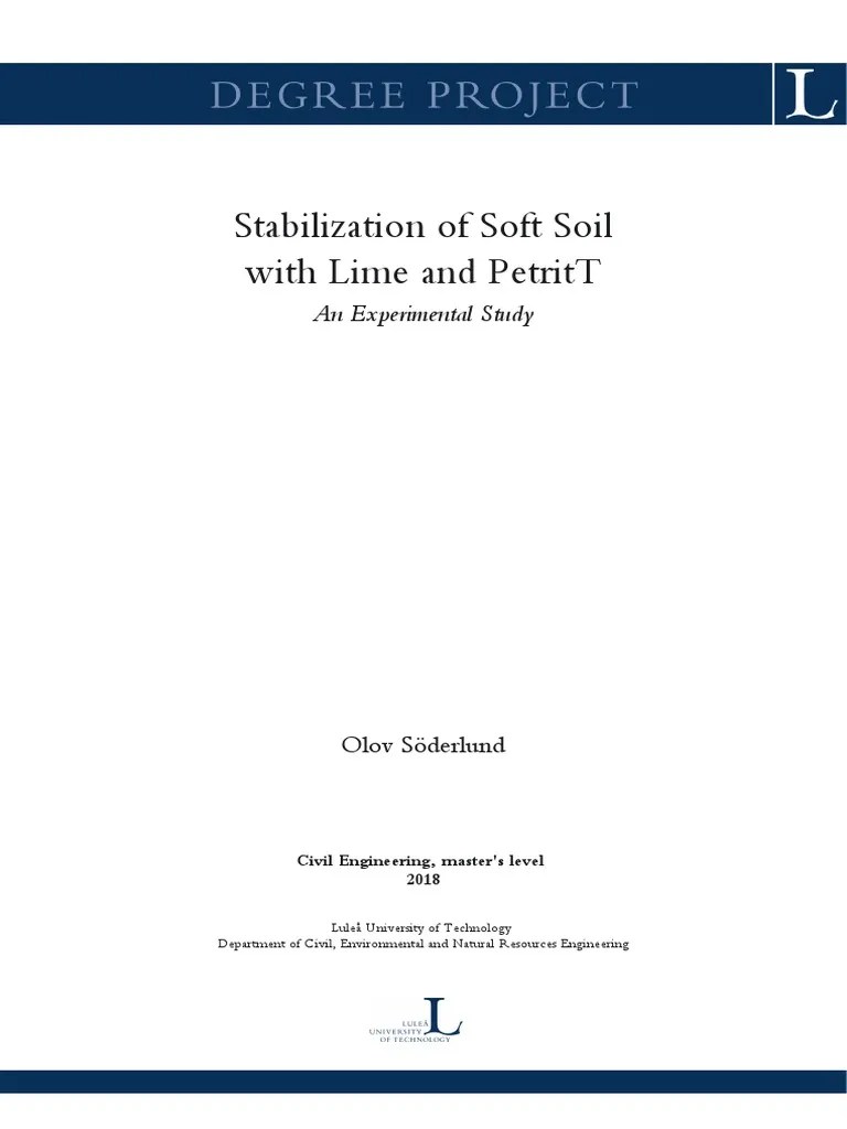 Soil Stabilization Using Lime PDF Cement Concrete