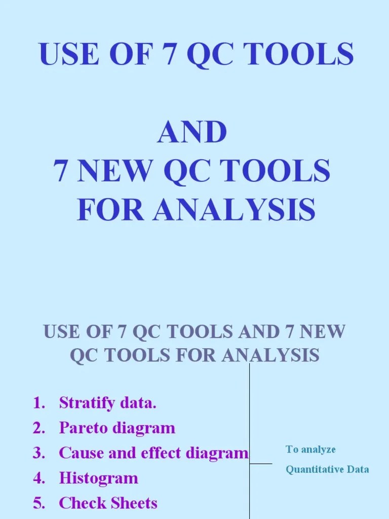 Tqm7 QC Tools PDF Business