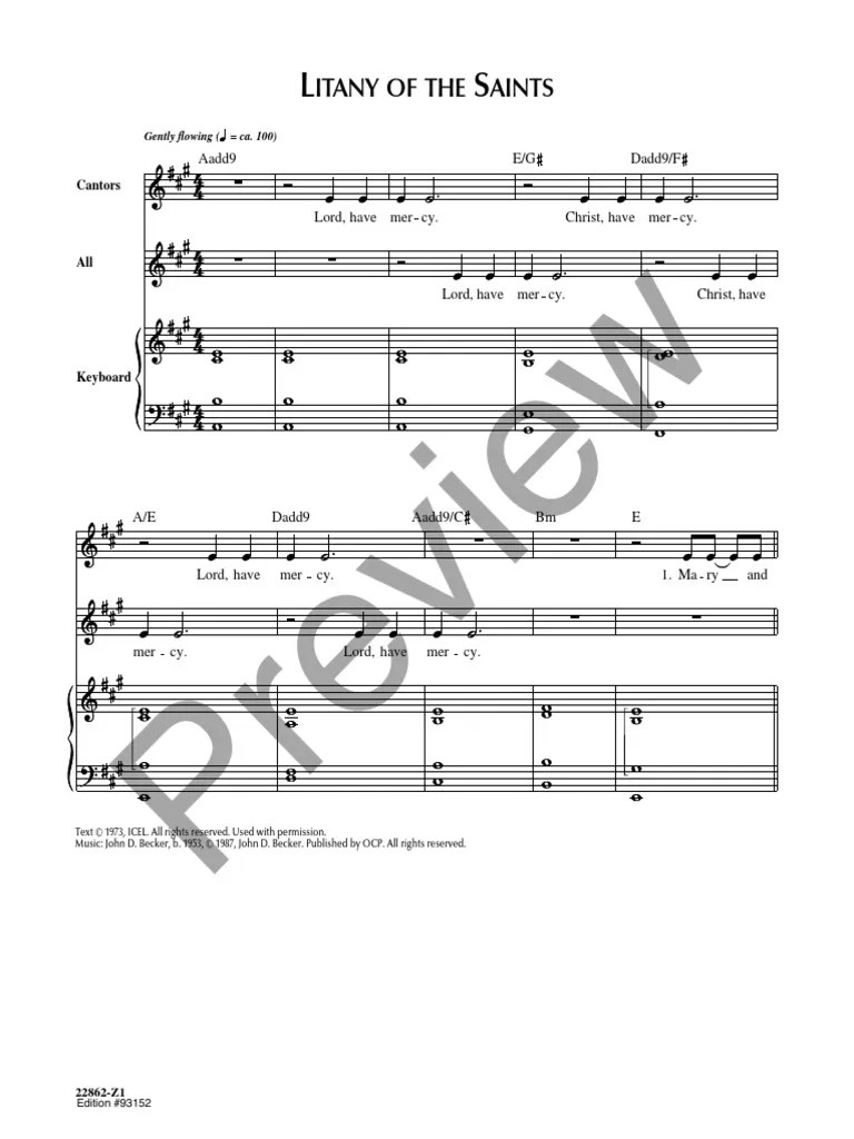 Litany of The Saints | PDF | Catholic Church | Western Christianity