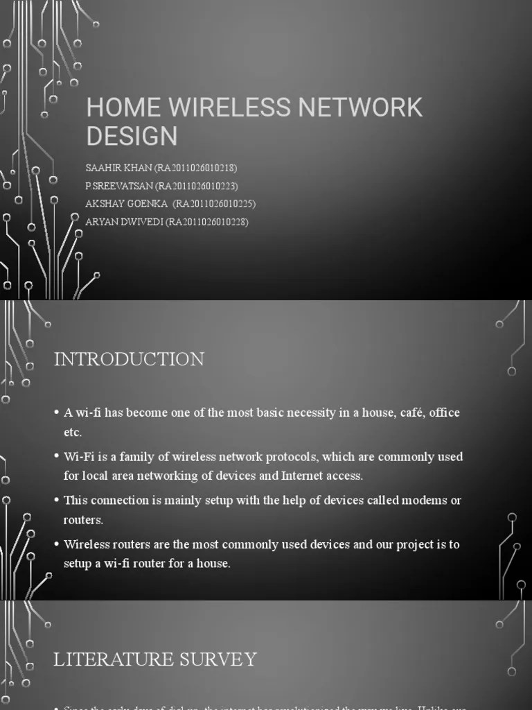 Home Wireless Network Design PDF Computer Network Wi Fi