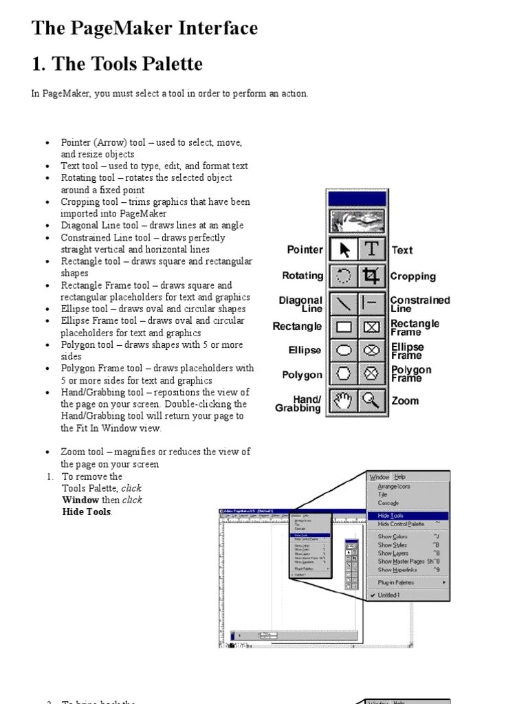 How to Use Adobe Pagemaker 7 Botón (Informática) Cursor (Interfaz