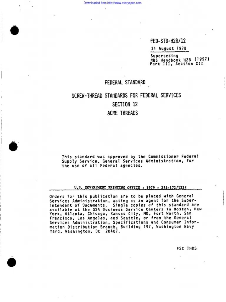 FED-STD-H28_12 | PDF
