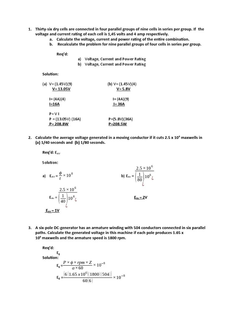 Calculating Voltages, Currents, and Torques in DC Generators and Motors