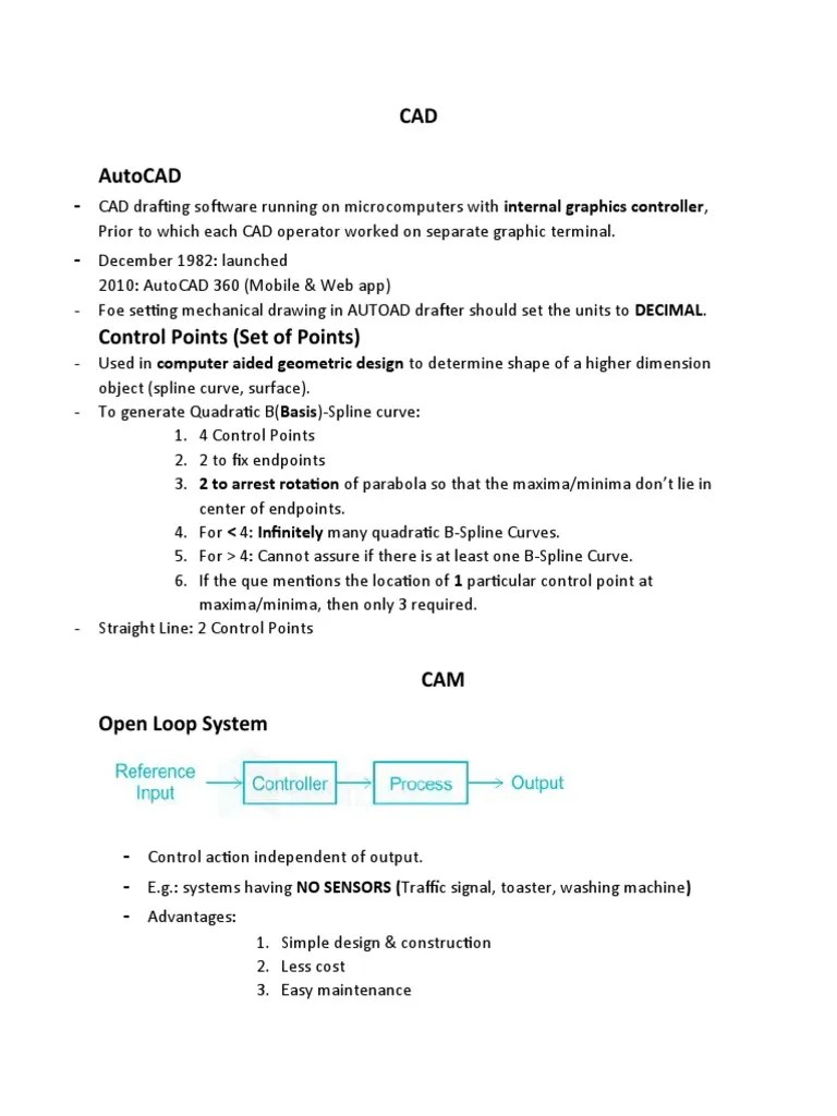 AutoCAD Fundamentals and Control Systems An Overview of CAD Software