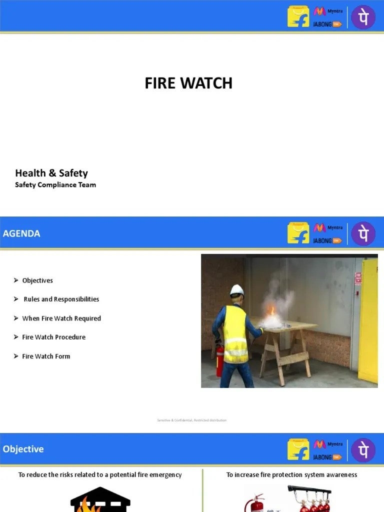 7 Fire Watch Training Module PDF Fire Safety Firefighting
