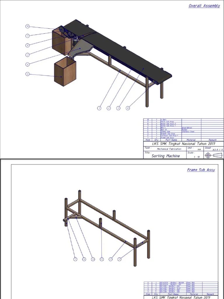 Assembly UAS Frame and Sheet Metal PDF