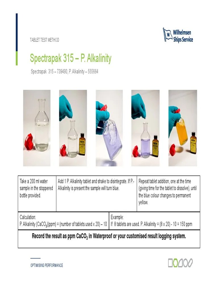 Boiler Water Testing Procedure PDF Ph Alkalinity