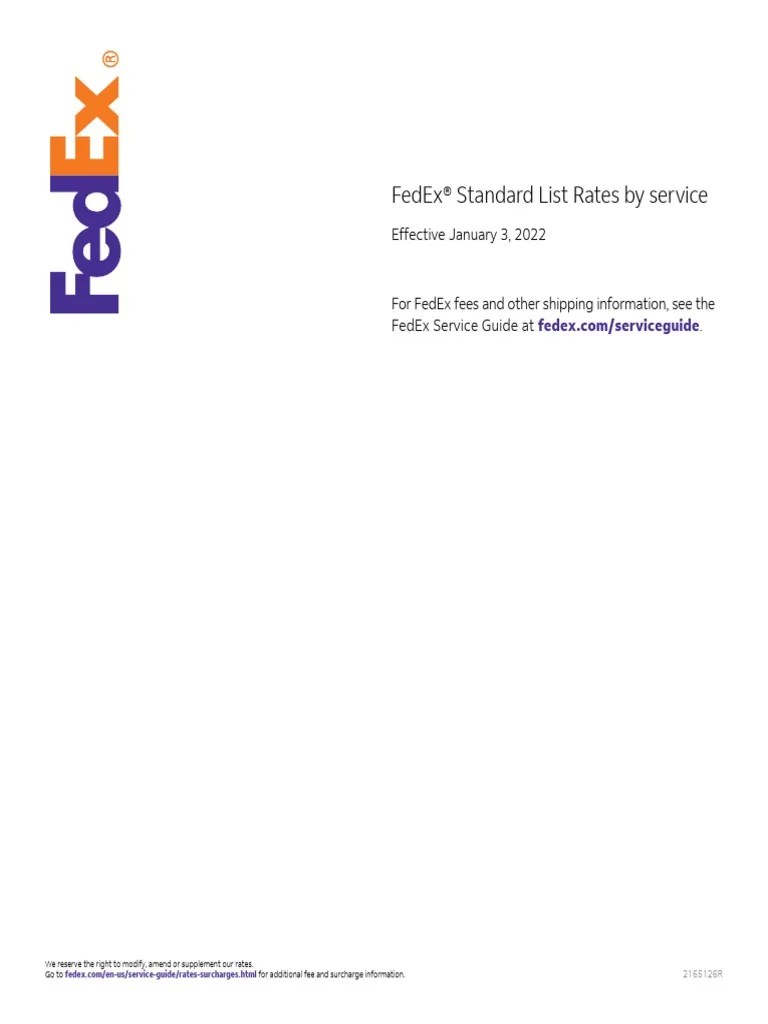 Fedex Same Day Delivery Rte Cards PDF Cargo Fee