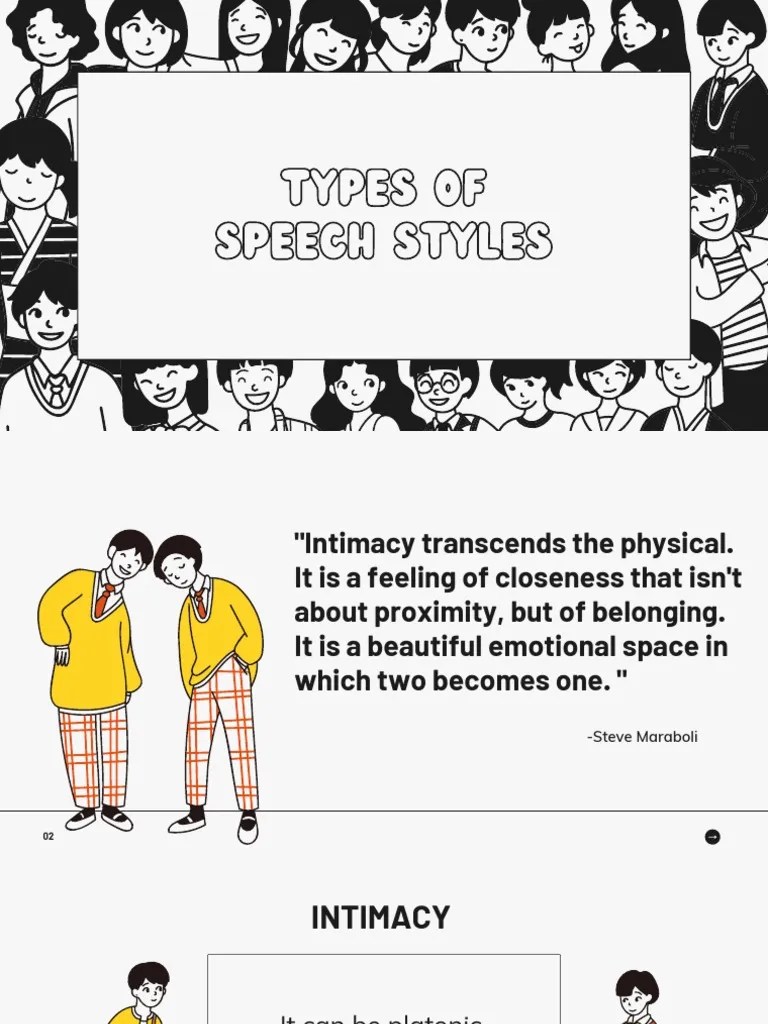 Intimate Speech Style PDF