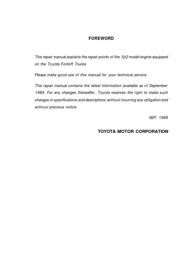 1DZ Engine | PDF | Throttle | Belt (Mechanical)