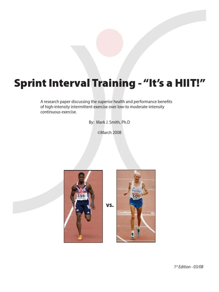 Sprint Interval Training[1] Aerobic Exercise Physical Exercise