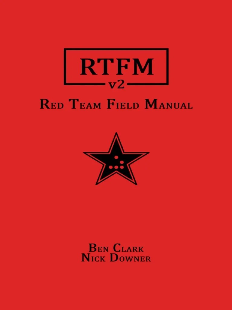 RTFM Red Team Field Manual v2 PDF Windows Registry Microsoft