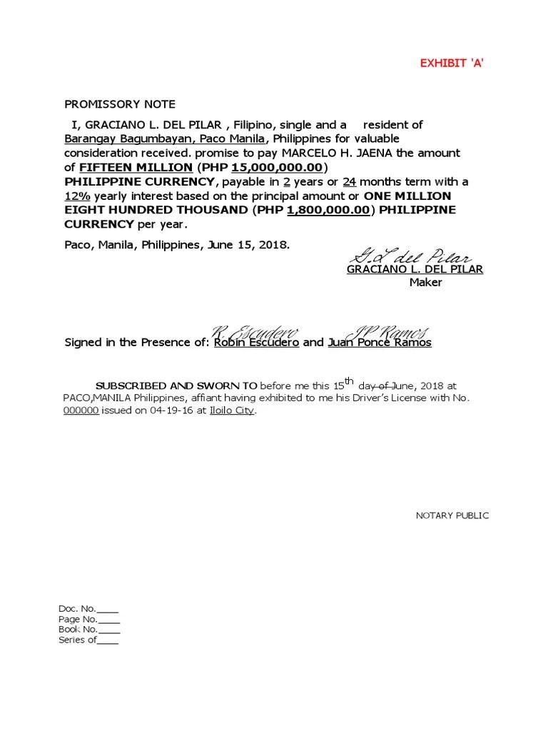 EXHIBIT A. Sample PDF