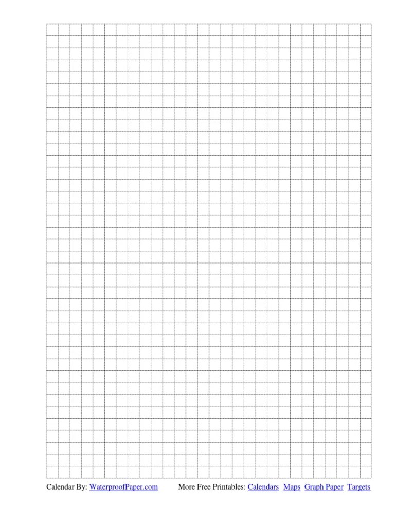 Free Printable Quarter Inch Grid Graph Paper | PDF