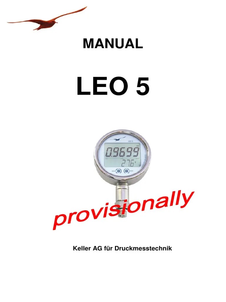 Manual Keller AG Für Druckmesstechnik PDF Bluetooth Device Driver