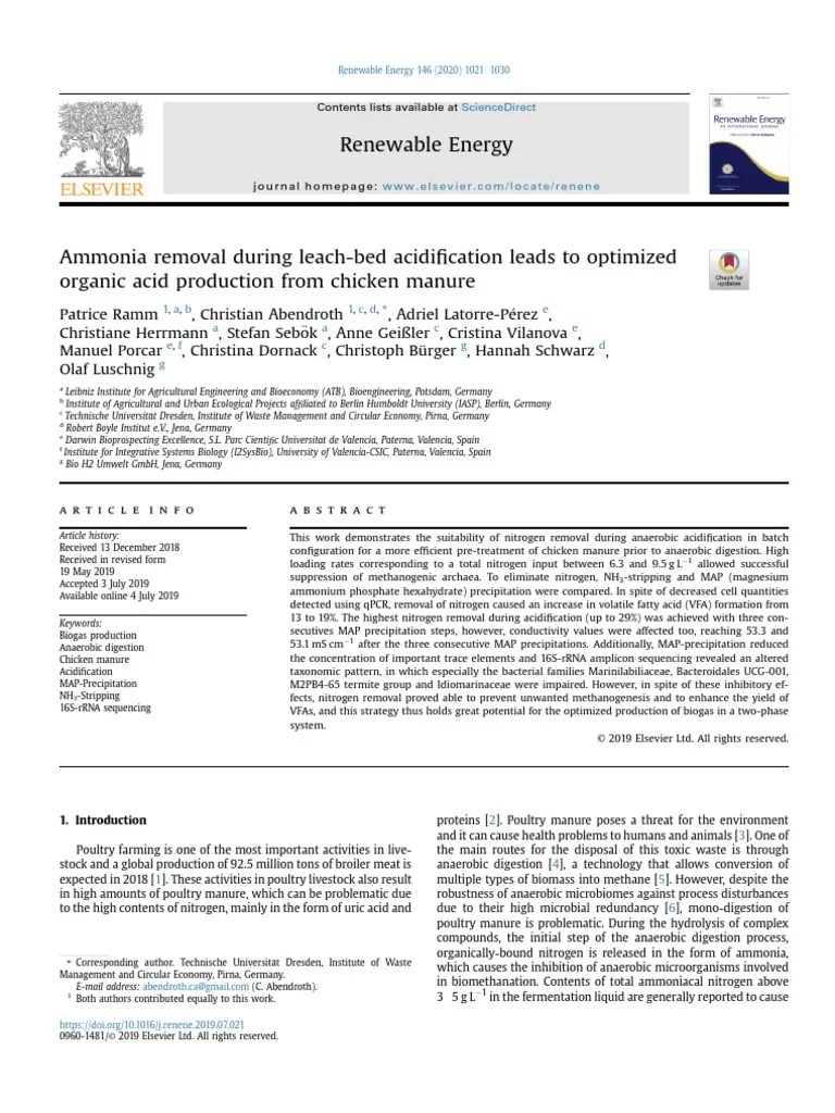 Ammonia Removal During LeachBed Acidification Leads To Optimized