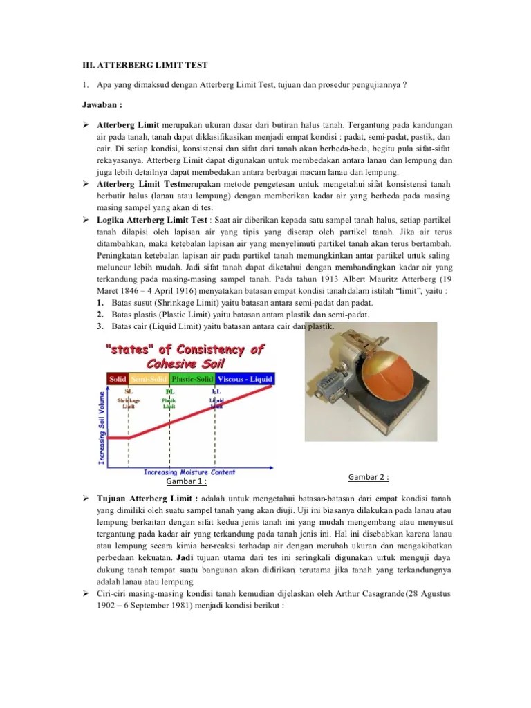 Atterberg Limit Test