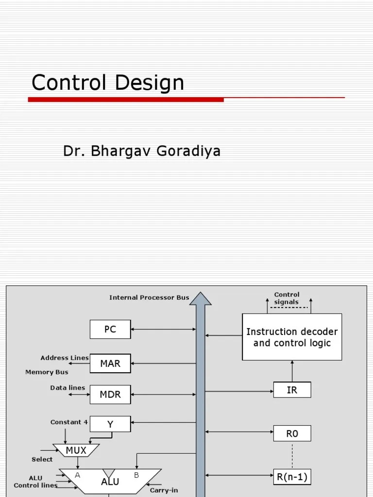 Control Unit Design Teach 6th May 21 PDF Digital Technology Computer Engineering