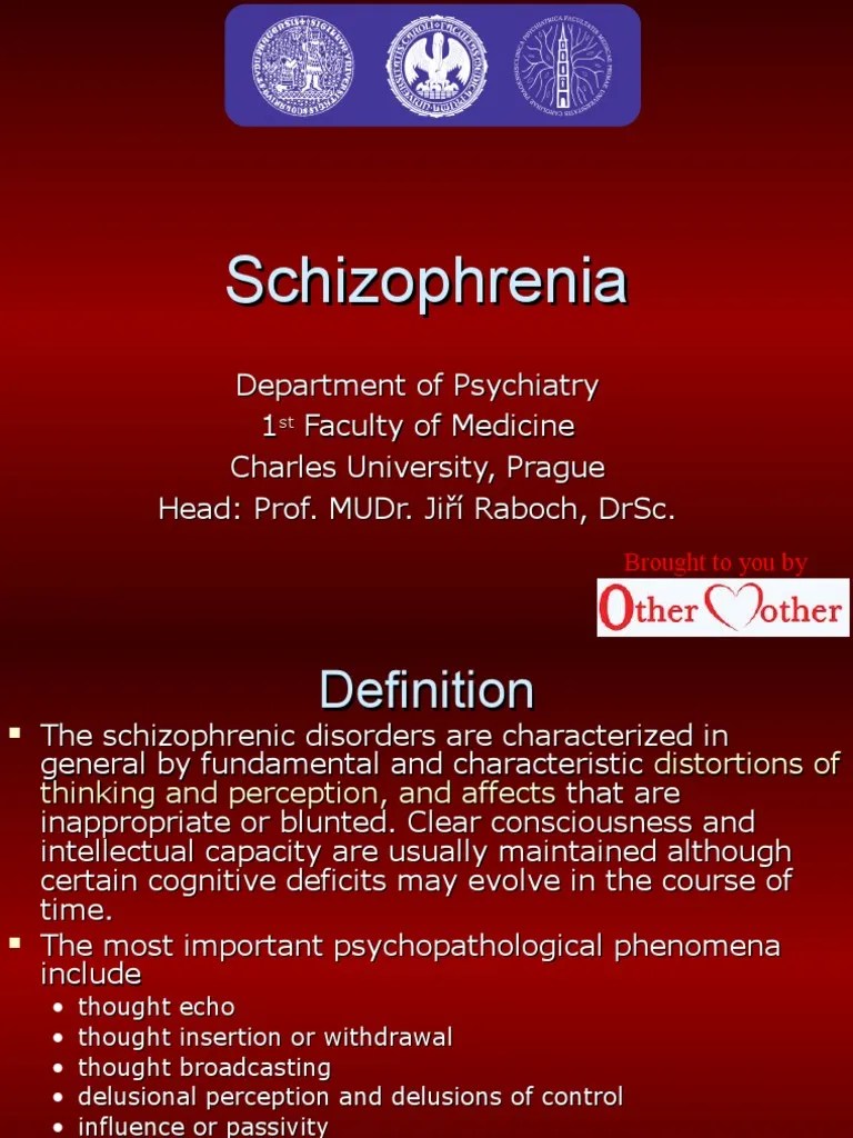 Schizophrenia PDF Schizophrenia Psychosis