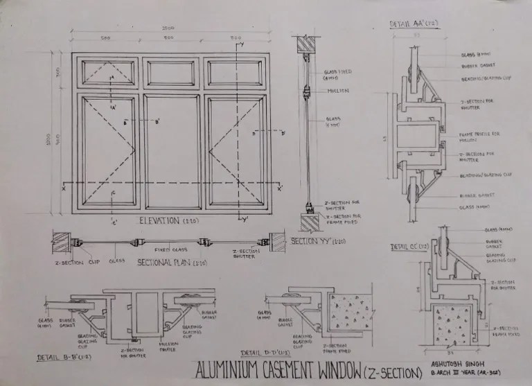 Aluminium z section window PDF