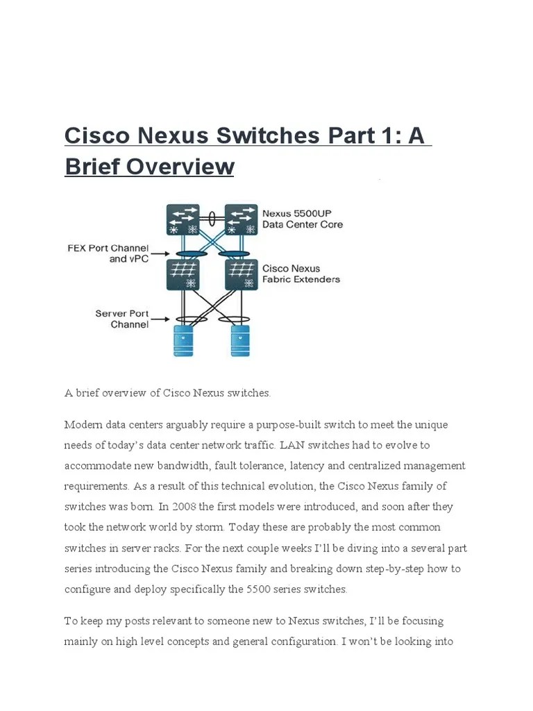 Cisco Nexus Switches Introduction | PDF | Network Switch | Computer