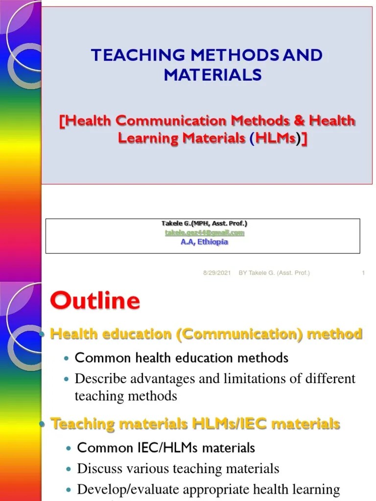Teaching Methods PDF Lesson Plan Learning