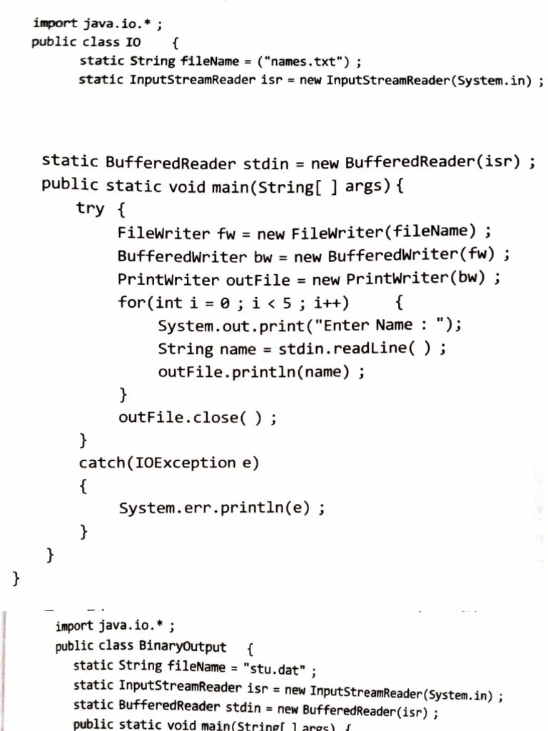Reading and Writing Data to Files in Java A Guide to Using File Input
