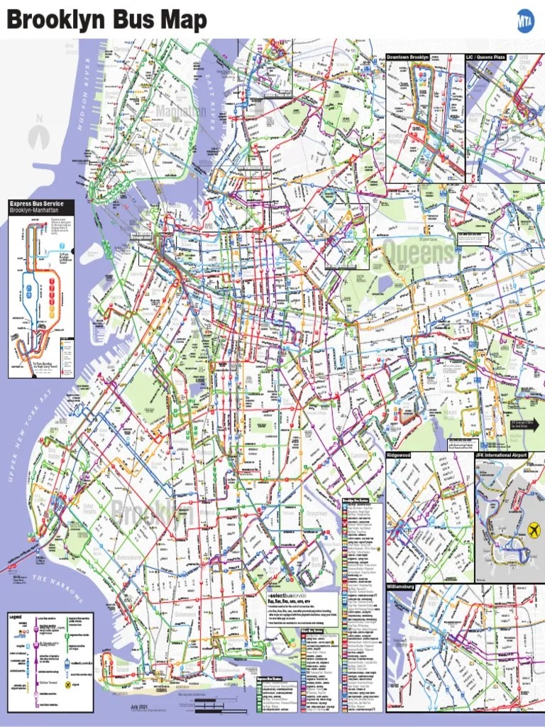 Brooklyn Bus Map PDF