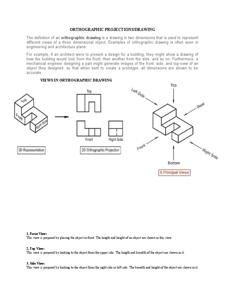 ORTHOGRAPHIC PROJECTIONS Lesson 1 g8 PDF
