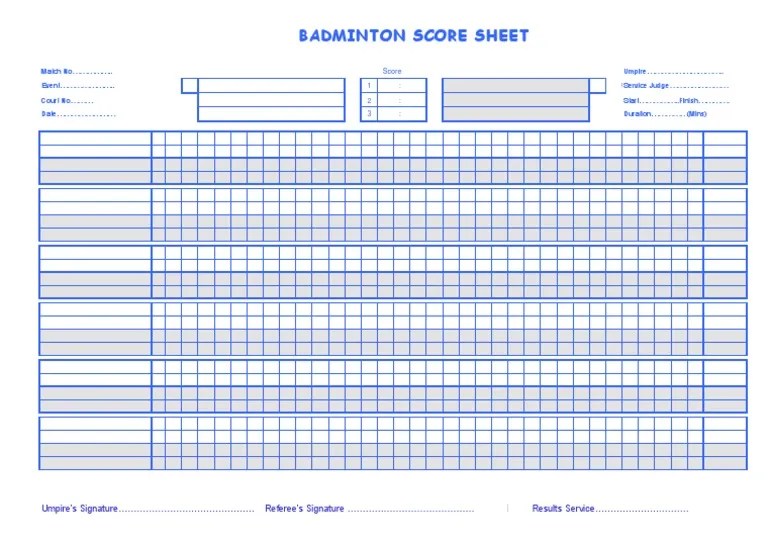 badminton scoresheet PDF