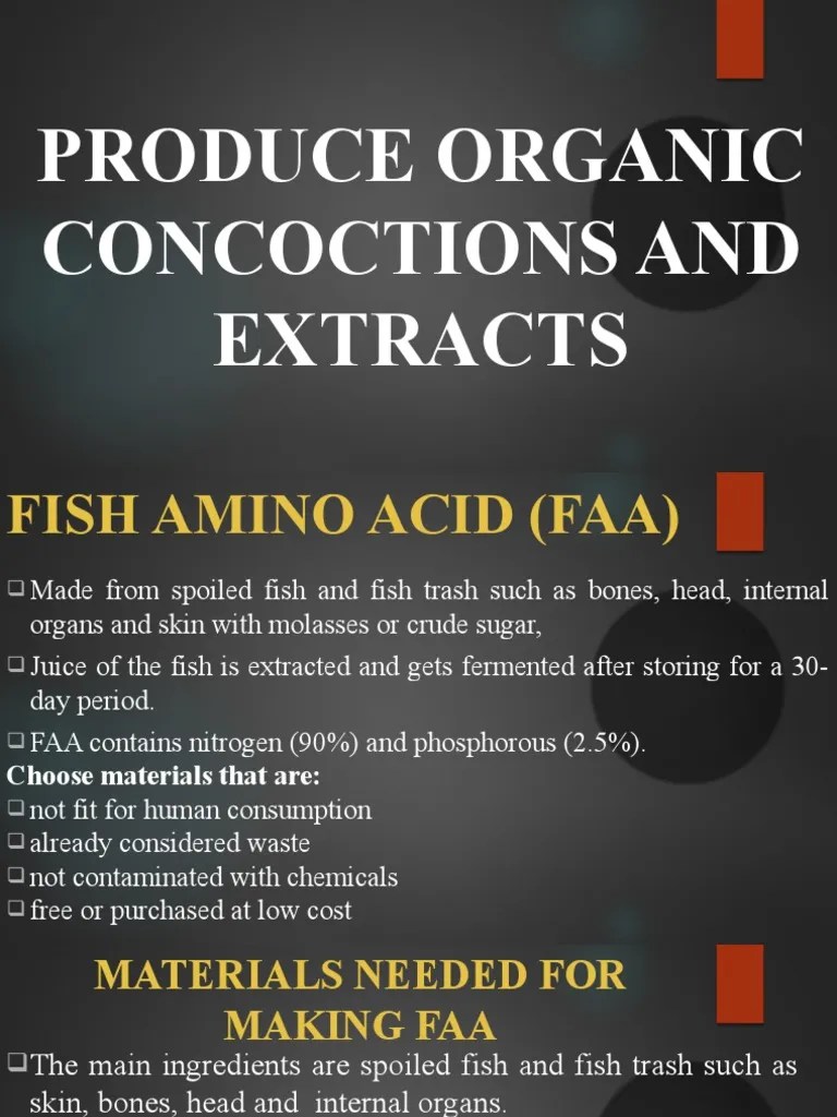 Produce Organic Concoctions and Extracts 2 PDF Soil Compost