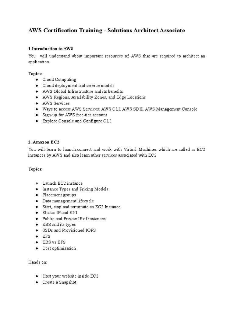 Cloud Computing AWS PDF Amazon  Services Cloud Computing