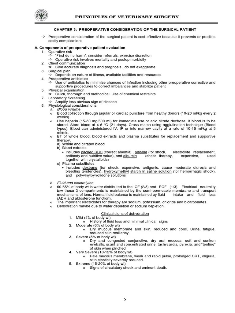 CHAPTER 3. PREOPERATIVE CONSIDERATION OF THE SURGICAL PATIENT PDF