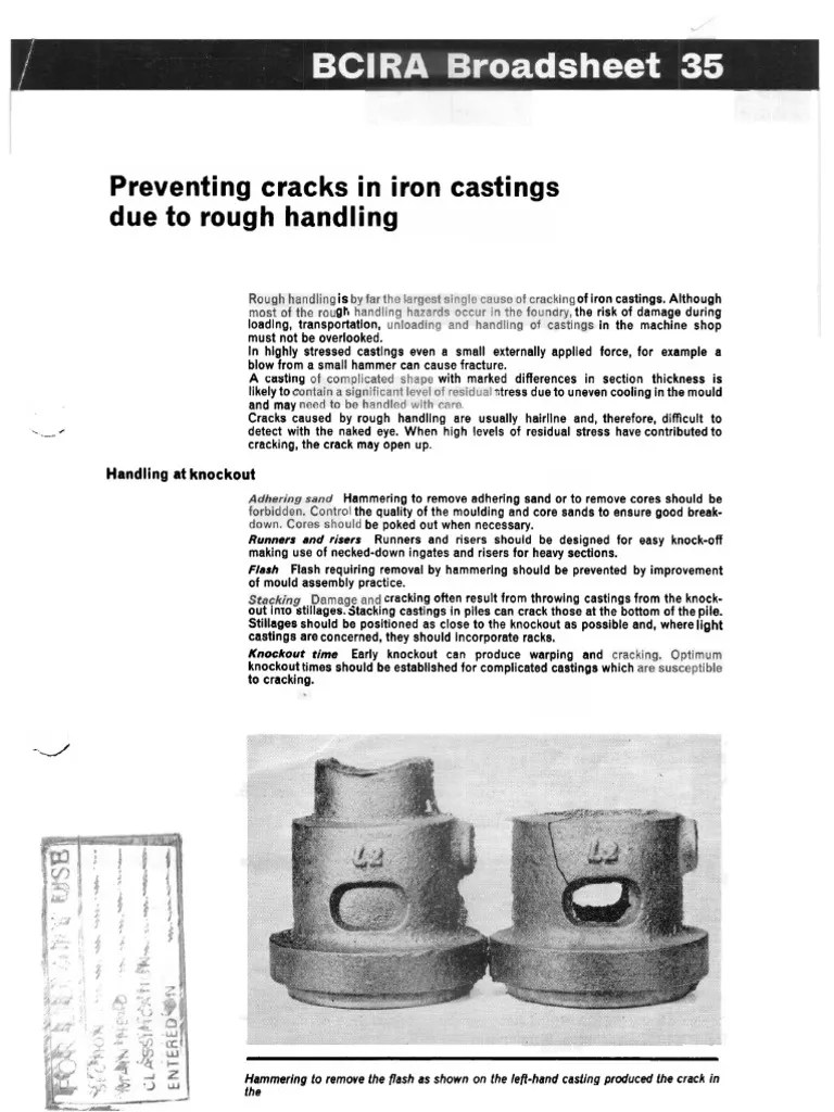 BS35 PDF Casting (Metalworking) Fracture