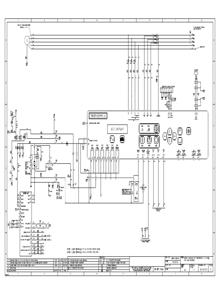 Wiring Diagram of PowerWizard™ 1.0 Panel with PERKINS®2506C Engine