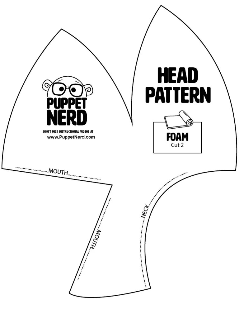 Free Venom Puppet Head Pattern Puppet Nerd 2 PDF