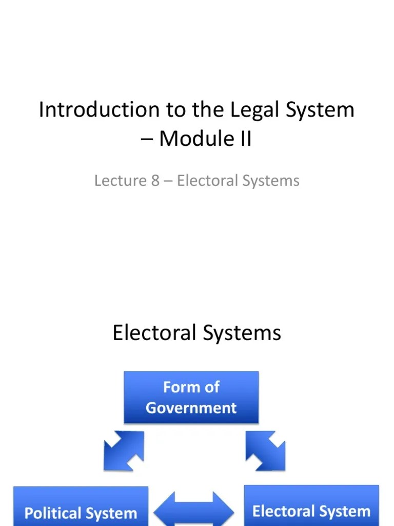 08 Electoral System PDF Voting Two Round System