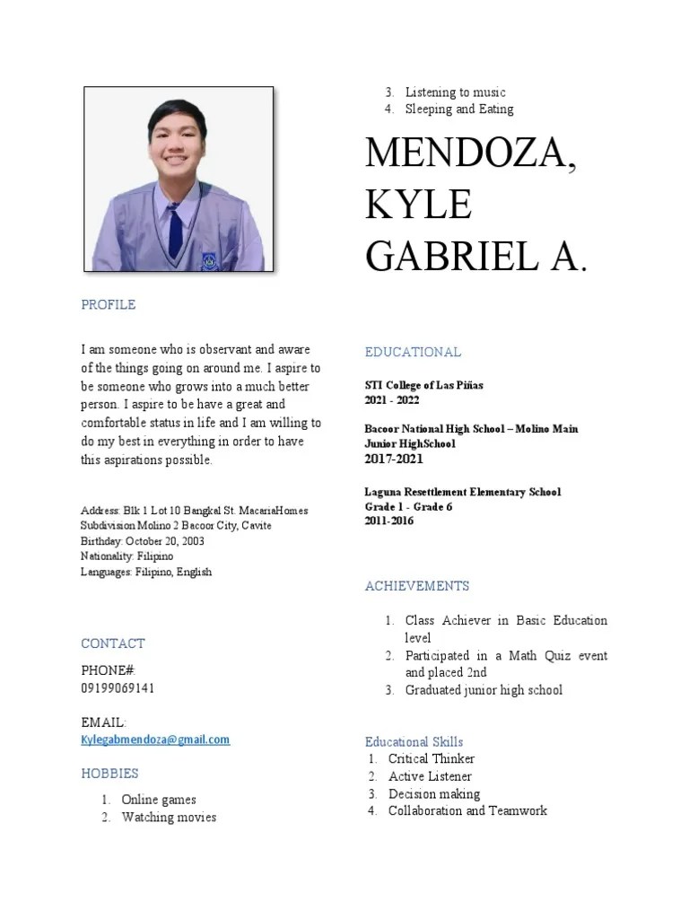 MENDOZAPROFILE PDF