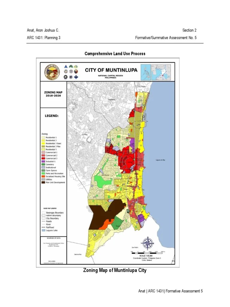 Comprehensive Land Use Process in The City of Muntinlupa PDF Metro
