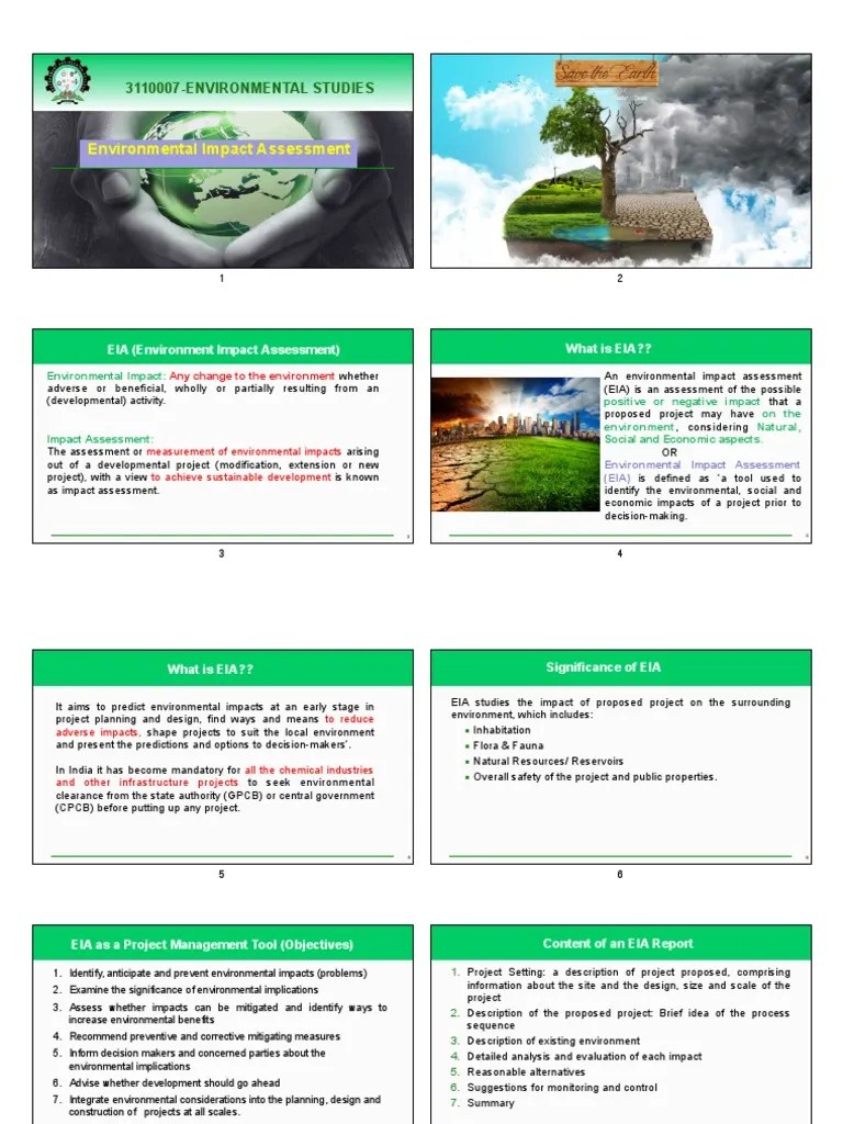 Environmental Impact Assessment PDF PDF Environmental Impact