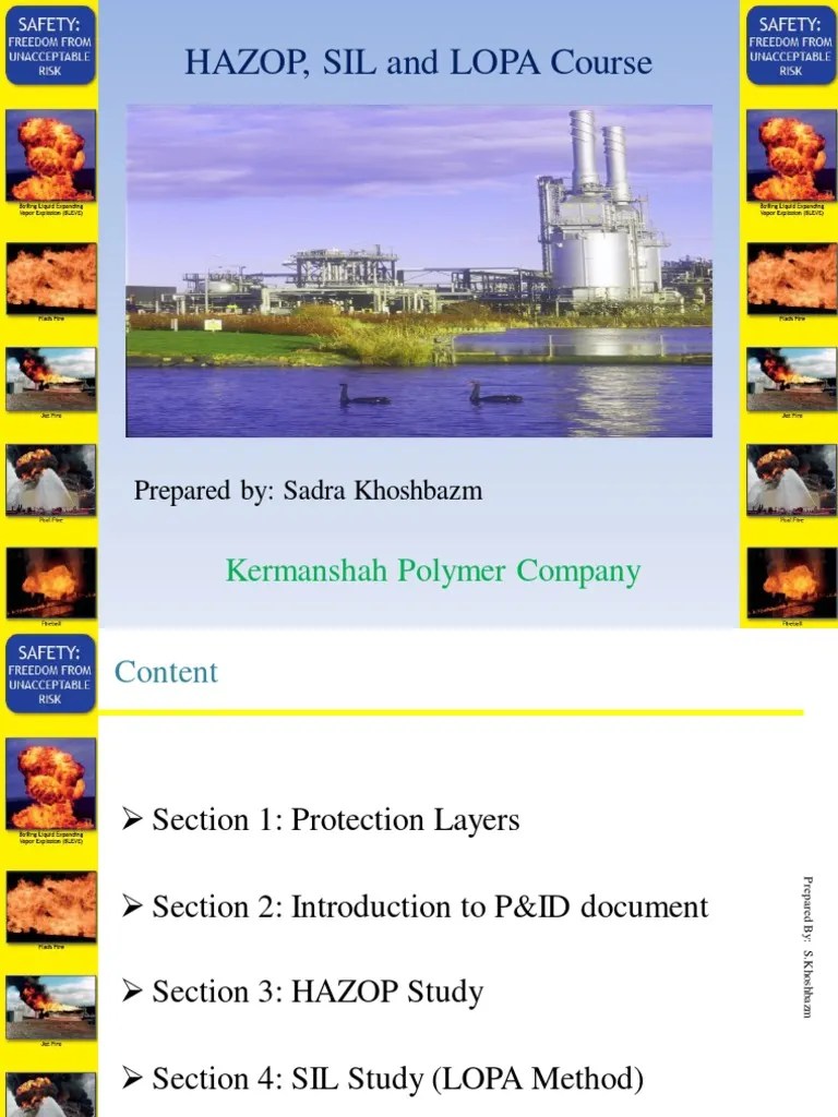 Process Safety Lopa Sil Hazop 1662875531 PDF Valve Risk